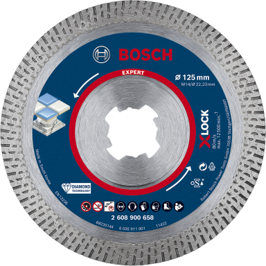 Bosch Expert Hardceramic Diamantkappeskive med X-LOCK. Ø 125 mm
