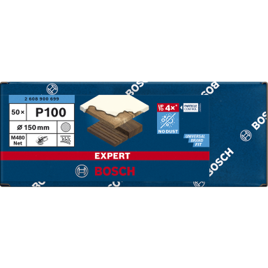 Bosch Expert M480 Slipnät Ø 150 mm. 50-pack