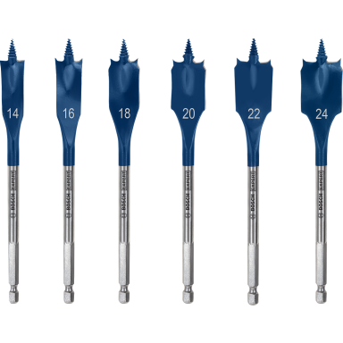 Bosch Expert Self Cut Centerborsæt 152 mm, Ø14-24 mm, 6 dele