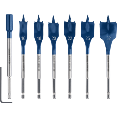 Bosch Expert Self Cut Centerborsæt 152 mm, Ø16-32 mm, 7 dele