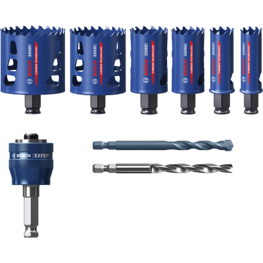 Bosch Expert Tough Material Hålsågsats 9 delar, 22-68 mm