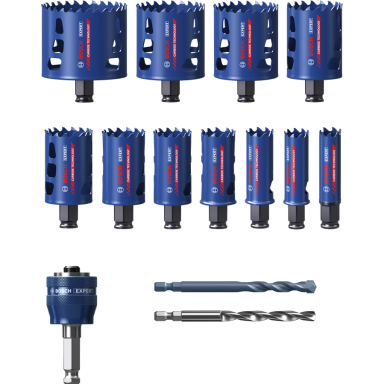 Bosch Expert Tough Material Hulsavsæt 13 dele, 20-76 mm