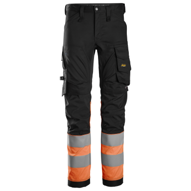 Snickers Workwear 6334 Arbetsbyxa svart/orange