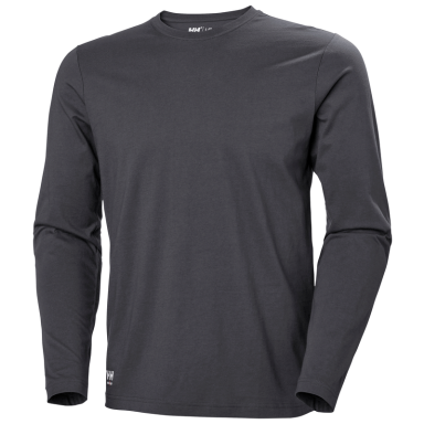 Helly Hansen Workwear Manchester 79169_970 Langermet T-skjorte mørkegrå
