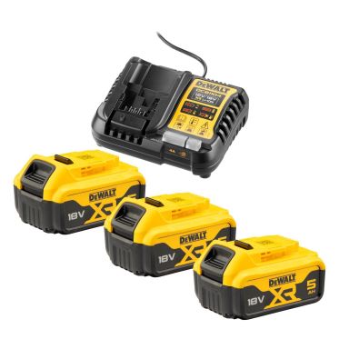 Dewalt DCB1104P3-QW Laddpaket 18V, 3 x 5,0 Ah