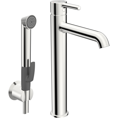 Oras Optima Style 2602FH Håndvaskarmatur høj model, med Bidetta, krom