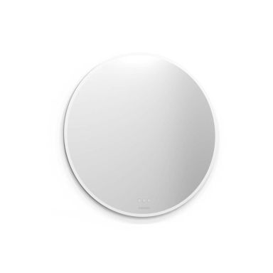 Svedbergs Ista Spegel vit, Ø80 cm, LED-belysning, touch