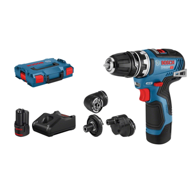 Bosch GSR 12V-35 FC Bore-/skruemaskine med batteri og oplader