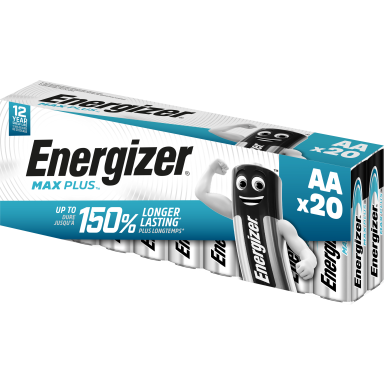 Energizer Max Plus Batteri alkaliskt, AA, 1,5 V, 20-pack