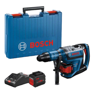 Bosch GBH 18V-45 C Poravasara sisältää akun ja laturin