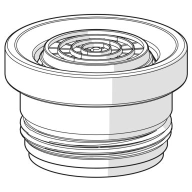 Oras 1012273V-33 Poresuutin M20x1, mattamusta