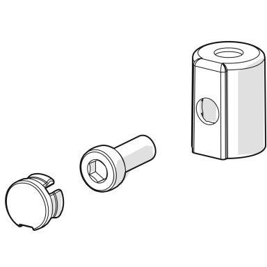 Oras 1012105V Dekselplugg med skrue og hylse