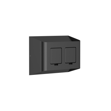 Aneta Lighting Sögne 71202-15 Vägglampa med uttag, 10 W, svart