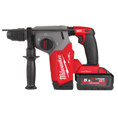 Milwaukee M18 ONEFHX-552X Slagboremaskine med batteri og oplader