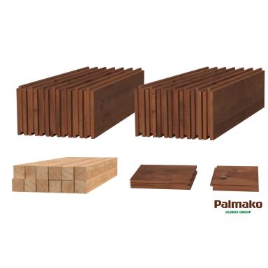 Palmako 109518 Golv brun tryckimpregnerad, till Valentine