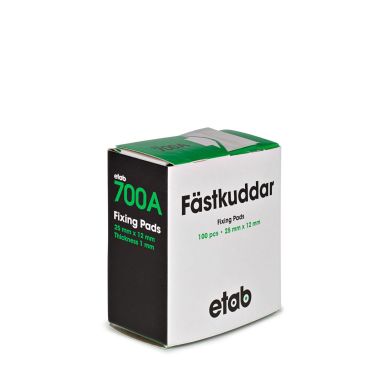 etab 700A2512Vit Fastgørelsespuder 25x12 mm, 100-pak