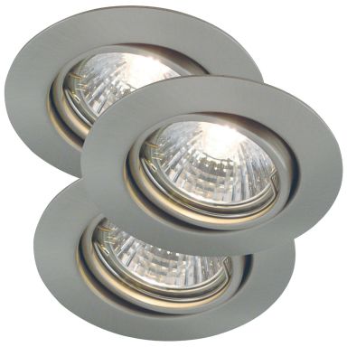 Nordlux Triton 54540132 Downlight 3-pack, stål