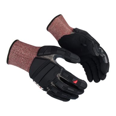 Guide Gloves 6609 Handske nitrildopp, skärskydd D, slagskydd