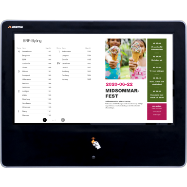 Axema C205 Bestillingstavle