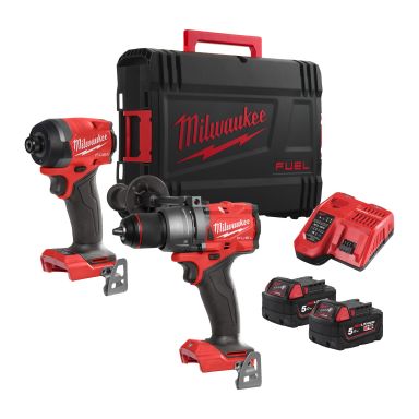 Milwaukee M18 FPP2A3-502X Værktøjspakke med batteri og lader
