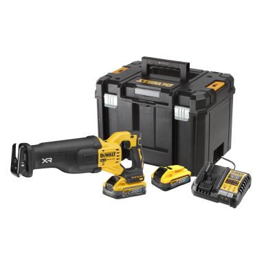 Dewalt DCS386H2T-QW Akkupuukkosaha akkujen ja laturin kanssa