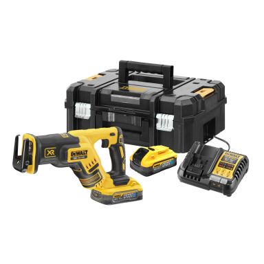 Dewalt DCS367H2T-QW Akkupuukkosaha akkujen ja laturin kanssa