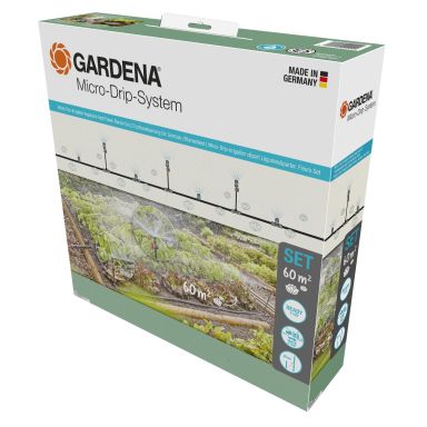 Gardena Micro-Drip-System 13450-20 Micro-Drip-kastelusarja istutusalueille jopa 60 m²:n kasvimaalle/istutusalueille