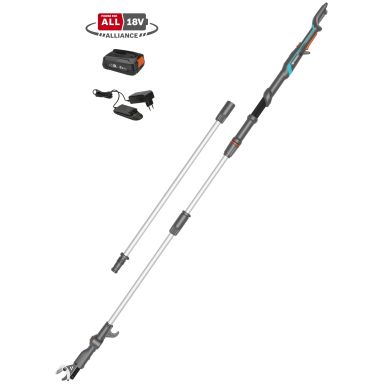 Gardena HighCut Stangsaks med batteri og oplader