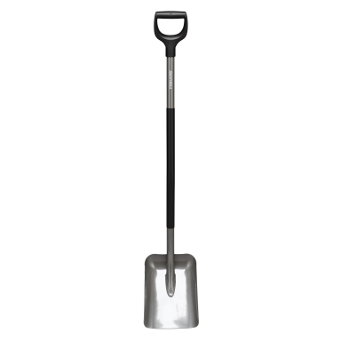Fiskars Ergonomic 1066712 Spade D-håndtak, grå