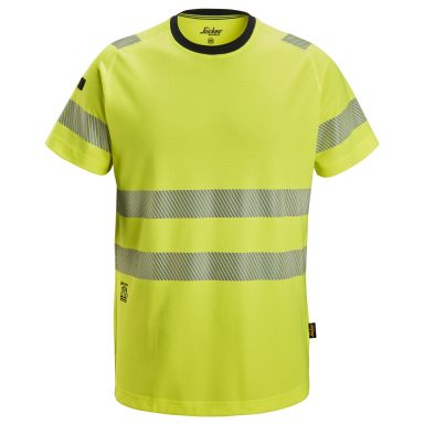 Snickers Workwear 2539 T-skjorte varsel, gul