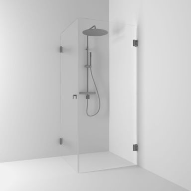 Svedbergs 623799 Dusjhjørne rett, 900 mm, klart glass