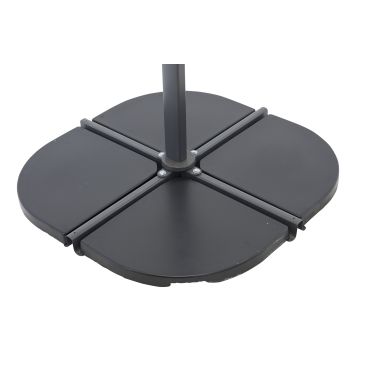 Venture Home Leeds 9356-999 Parasollsten 2-pack, svart
