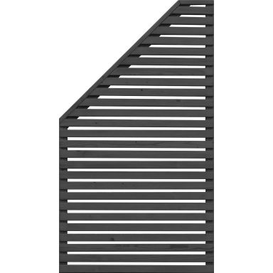 Jabo Horizont 3 Skärm 79 x 159 cm, vänster, svart