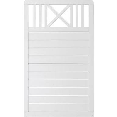 Jabo Salvia 6 Skärm 90x150 cm, vit, träskyddsbehandlad gran