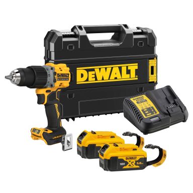 Dewalt DCD805P2LRT-QW Slagbor med batteri og lader