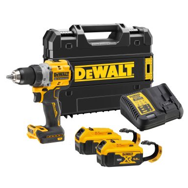 Dewalt DCD800P2LRT-QW Akkuporakone akkujen ja laturin kanssa