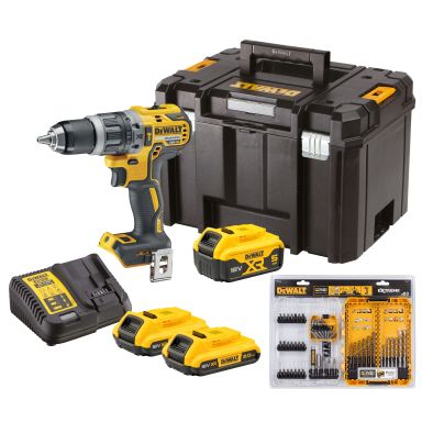 Dewalt DCD796D2PK-QW Bore-/skruemaskine med tilbehørssæt, batteri og oplader