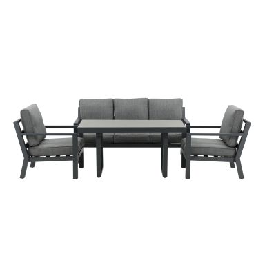 Venture Home Barcelona 1027-408 Loungeset bord, soffa, fåtöljer, svart