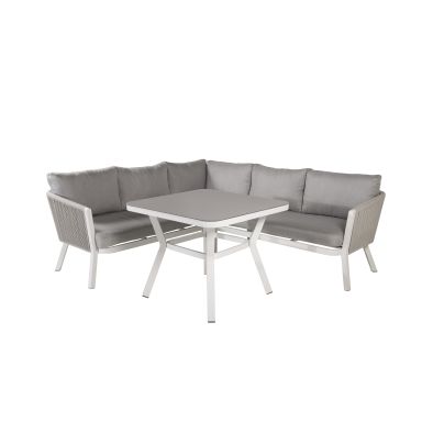 Venture Home Virya 1463-400 Loungeset soffa, bord, vitt/grått