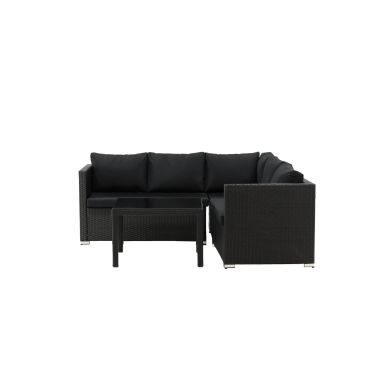 Venture Home Kuba 1532-238 Loungeset soffa, bord, svart