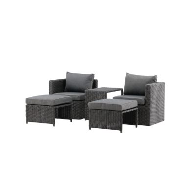 Venture Home Quad 2052-001 Loungeset stolar, pallar, bord, grått