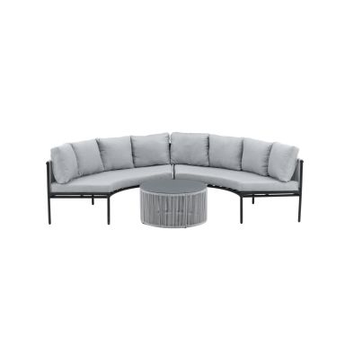 Venture Home Virya 2084-408 Loungeset soffa, bord, grått/svart