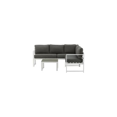 Venture Home Salvador 4160-400 Loungeset soffa, bord, vitt/grått