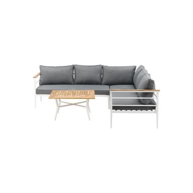 Venture Home Mexico 6184-400 Loungeset soffa, bord, grått/natur/vitt