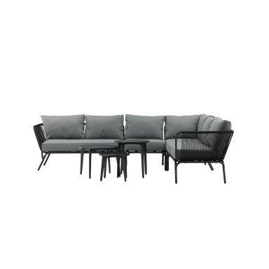 Venture Home Roxo 9051-319 Loungeset soffa, satsbord, grått/svart
