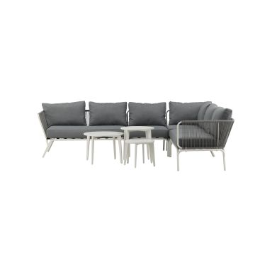 Venture Home Roxo 9151-018 Loungeset soffa, satsbord, grått/vitt
