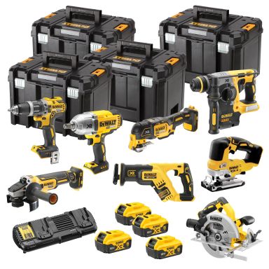 Dewalt DCK865P4T-QW Akkukonesarja akkujen ja laturin kanssa