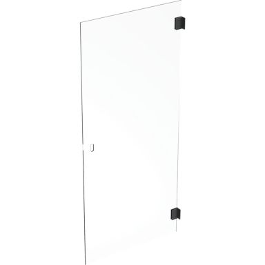 Contura Showerama Art Duschdörr rak, klarglas/matt svart