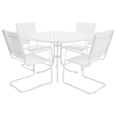 Venture Home Holmsund 658981 Matgrupp bord, stolar, vit