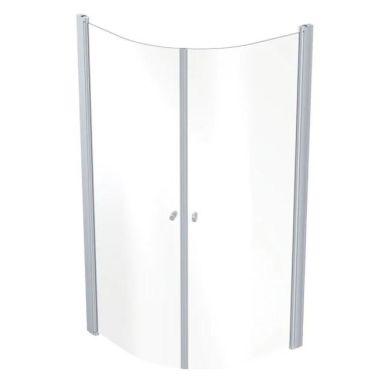 Contura Showerama 10-4 Duschhörna aluminium/klarglas